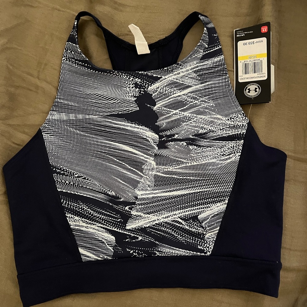 Under armor high neck sports bra NWT
